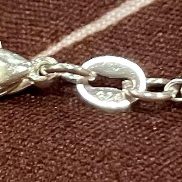 Silver Heart Lock and Key Charm Pendant Chain Necklace - Picture 3 of 3